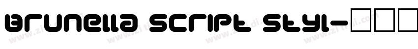 Brunella Script Styl字体转换